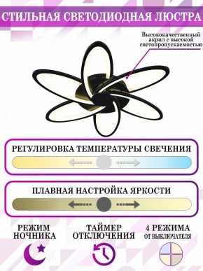 Потолочная люстра Natali Kovaltseva High-Tech Led Lamps HIGH-TECH LED LAMPS 82008 BLACK в Нытве - nytva.mebel24.online | фото 5