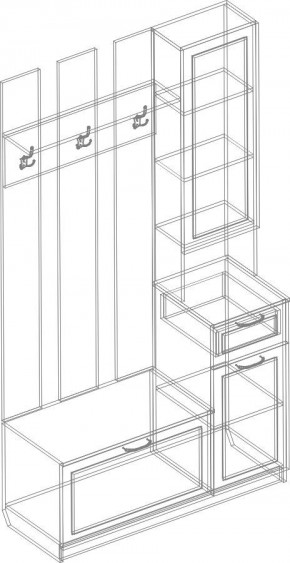 Прихожая Александрия (модульная) в Нытве - nytva.mebel24.online | фото 5