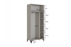 РИЧ Шкаф двухдверный в Нытве - nytva.mebel24.online | фото 3