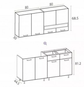 РИО-2 ЛДСП Кухонный гарнитур 1,6 м в Нытве - nytva.mebel24.online | фото 7