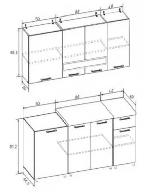 РИО-2 ЛДСП Кухонный гарнитур 1,7 м в Нытве - nytva.mebel24.online | фото 7