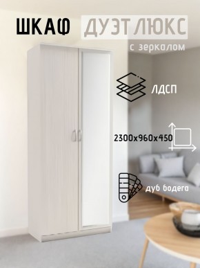 Шкаф 2-х створчатый Дуэт Люкс с зеркалом в Нытве - nytva.mebel24.online | фото 5