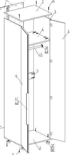 Шкаф 2-ств. для одежды "Лео" в Нытве - nytva.mebel24.online | фото 2