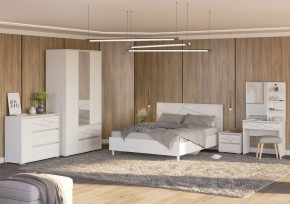 АДЕЛИНА Шкаф 3-х дверный с 2-мя ящ (белый рамух) в Нытве - nytva.mebel24.online | фото 3