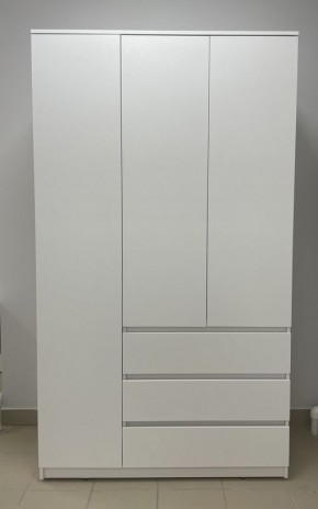 Шкаф 3-ств. с 3 ящиками "Бьянко" в Нытве - nytva.mebel24.online | фото 3