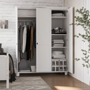 Шкаф 30 Вествик трёхдверный, массив сосны, цвет белый в Нытве - nytva.mebel24.online | фото 4