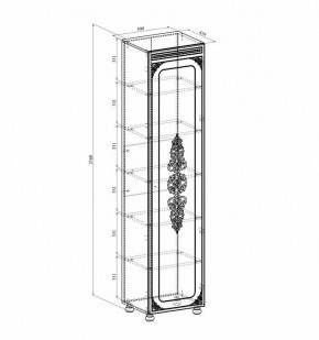 Шкаф для белья Ассоль плюс АС-531К в Нытве - nytva.mebel24.online | фото 2