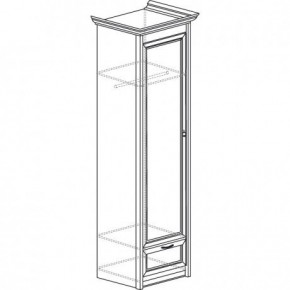 Шкаф для одежды 1-дверный №660 "Флоренция" Дуб оксфорд в Нытве - nytva.mebel24.online | фото 3