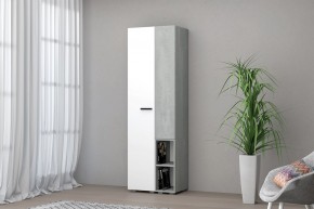 Шкаф Эльза (Бетонный Камень/Белый) в Нытве - nytva.mebel24.online | фото 1