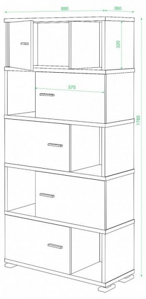 Шкаф комбинированный Домино СБ-30/5 в Нытве - nytva.mebel24.online | фото 3