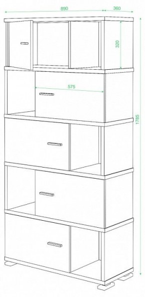 Шкаф комбинированный Домино СБ-30/5 в Нытве - nytva.mebel24.online | фото 2