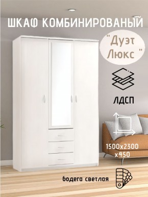 Шкаф комбинированный Дуэт Люкс с зеркалом в Нытве - nytva.mebel24.online | фото 7