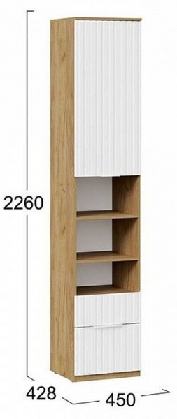 Шкаф комбинированный Хилтон Исп. 2 в Нытве - nytva.mebel24.online | фото 8