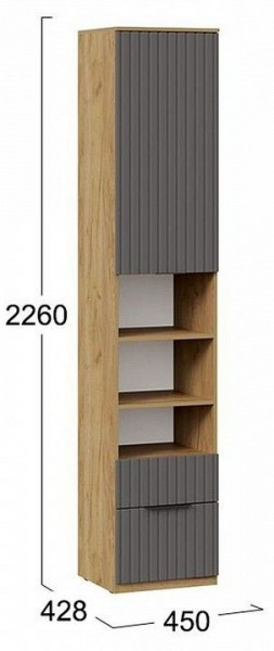 Шкаф комбинированный Хилтон Исп. 2 в Нытве - nytva.mebel24.online | фото 8