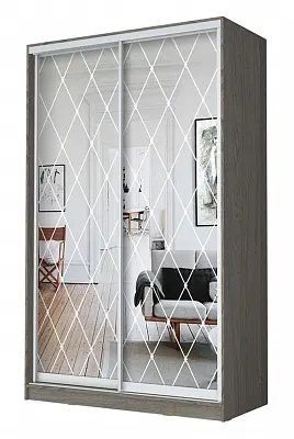 Шкаф-купе ХИТ 24-15-66 РОМБ БОЛЬШОЙ в Нытве - nytva.mebel24.online | фото