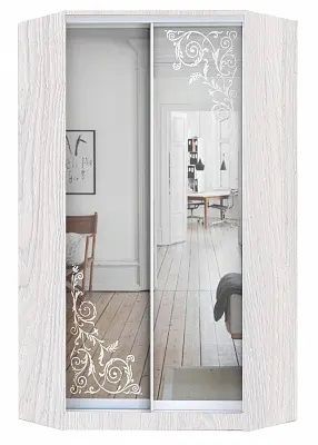Шкаф-купе ХИТ-У-24-4-66 ОРНАМЕНТ в Нытве - nytva.mebel24.online | фото