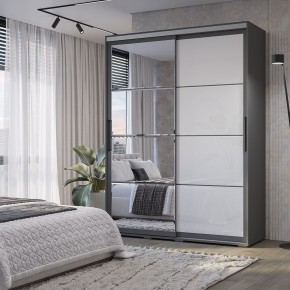 Шкаф-купе Крафт-6 1.6 м ШКК-06 (графит) в Нытве - nytva.mebel24.online | фото