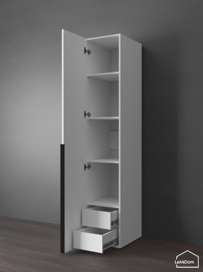 Шкаф Linnea MHR-1-3 2050х400х510 (Белый-М 11.1.2) в Нытве - nytva.mebel24.online | фото 6