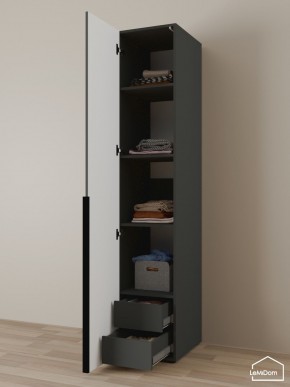 Шкаф Linnea MHR-1-4 2050х400х510 (Графит-М 11.1.25) в Нытве - nytva.mebel24.online | фото 6