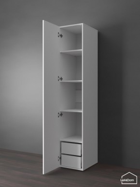 Шкаф Linnea MHR-1PO-4 2050х400х510 (Белый-М 11.1.1) в Нытве - nytva.mebel24.online | фото 5
