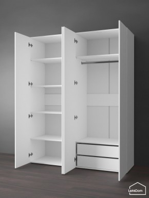 Шкаф Linnea MHR-4PO-2 2050х1600х510 (Белый-М 11.1.2) в Нытве - nytva.mebel24.online | фото 5