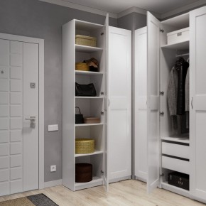 Шкаф МАКС однодверный узкий, цвет белый в Нытве - nytva.mebel24.online | фото 4