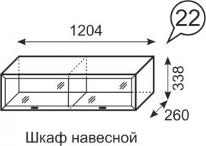 Шкаф навесной Венеция 22 бодега в Нытве - nytva.mebel24.online | фото 1