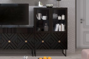 Шкаф низкий (2 стеклодвери) Марсель в Нытве - nytva.mebel24.online | фото 3