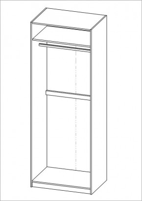 Шкаф ПЕГАС двухдверный, цвет Дуб Венге в Нытве - nytva.mebel24.online | фото 3