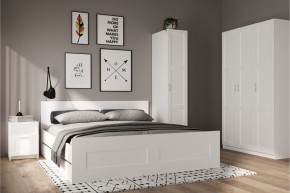 Шкаф ПЕГАС трехдверный с рамочным фасадом, цвет белый в Нытве - nytva.mebel24.online | фото 4