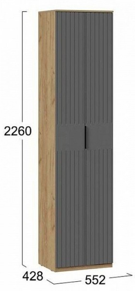 Шкаф платяной Хилтон Исп. 2 в Нытве - nytva.mebel24.online | фото 6