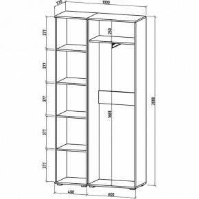 Шкаф платяной Тунис-5 в Нытве - nytva.mebel24.online | фото 3