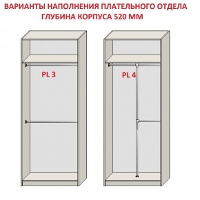 Шкаф распашной серия «ЗЕВС» (PL3/С1/PL2) Серый камень/Небраска натуральный в Нытве - nytva.mebel24.online | фото 10