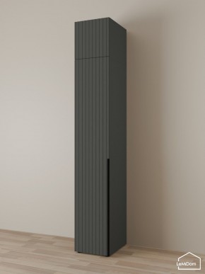 Шкаф с антресолью Linnea MHR-1A-1 2450х400х510 (Графит-М 11.1.25) в Нытве - nytva.mebel24.online | фото