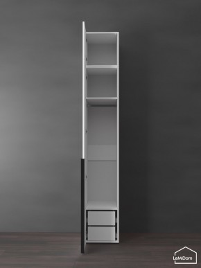 Шкаф с антресолью Linnea MHR-1A-3 2450х400х510 (Белый-М 11.1.1) в Нытве - nytva.mebel24.online | фото 5