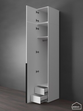 Шкаф с антресолью Linnea MHR-1A-3 2450х400х510 (Белый-М 11.1.1) в Нытве - nytva.mebel24.online | фото 6