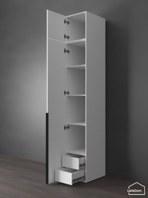 Шкаф с антресолью Linnea MHR-1A-4 2450х400х510 (Белый-М 11.1.1) в Нытве - nytva.mebel24.online | фото 5