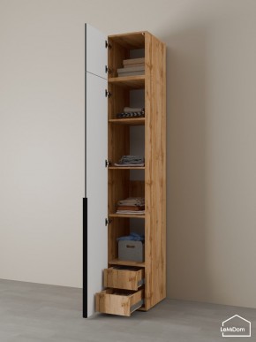Шкаф с антресолью Linnea MHR-1A-4 2450х400х510 (ДВ-М 11.1.25) в Нытве - nytva.mebel24.online | фото 5
