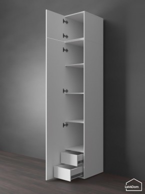 Шкаф с антресолью Linnea MHR-1POA-4 2450х400х510 (Белый-М 11.1.1) в Нытве - nytva.mebel24.online | фото 5
