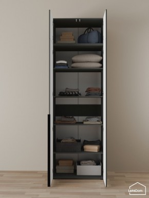 Шкаф с антресолью Linnea MHR-2A-2 2450х800х510 (Графит-М 11.1.25) в Нытве - nytva.mebel24.online | фото 4