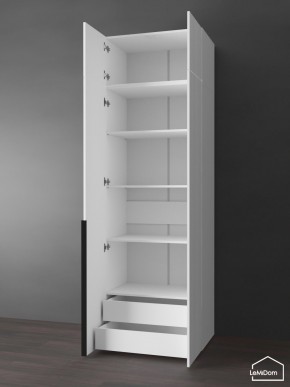 Шкаф с антресолью Linnea MHR-2A-4 2450х800х510 (Белый-М 11.1.2) в Нытве - nytva.mebel24.online | фото 5