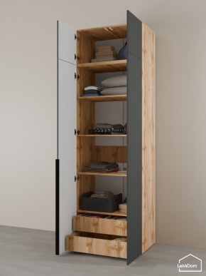 Шкаф с антресолью Linnea MHR-2A-4 2450х800х510 (ДВ-М 11.1.25) в Нытве - nytva.mebel24.online | фото 5