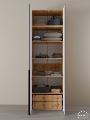 Шкаф с антресолью Linnea MHR-2A-4 2450х800х510 (ДВ-М 11.1.25) в Нытве - nytva.mebel24.online | фото 7
