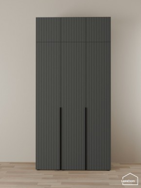 Шкаф с антресолью Linnea MHR-3A-2 2450х1200х510 (Графит-М 11.1.25) в Нытве - nytva.mebel24.online | фото