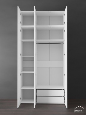 Шкаф с антресолью Linnea MHR-3POA-2 2450х1200х510 (Белый-М 11.1.1) в Нытве - nytva.mebel24.online | фото 6