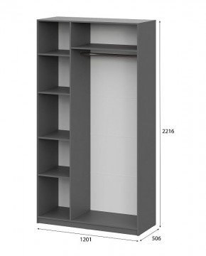 Шкаф ШК-5 (1200) Графит серый в Нытве - nytva.mebel24.online | фото 5