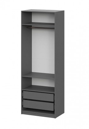 Шкаф ШК-5 + 2 полки + ящики (800) Графит в Нытве - nytva.mebel24.online | фото 4