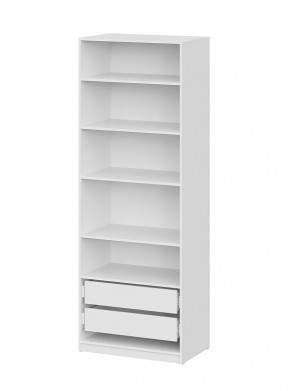 Шкаф ШК-5 + 4 полки + ящики (800) Белый текстурный в Нытве - nytva.mebel24.online | фото