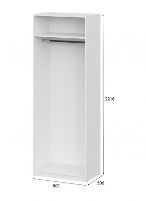 Шкаф ШК-5 (800) Белый текстурный в Нытве - nytva.mebel24.online | фото 5