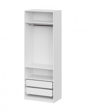 Шкаф ШК-5 + 2 полки + ящики (800) Белый текстурный в Нытве - nytva.mebel24.online | фото 3